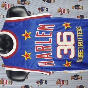 Vintage Y2K Fubu Platinum Harlem Globetrotters stitched Lemon basketball jersey